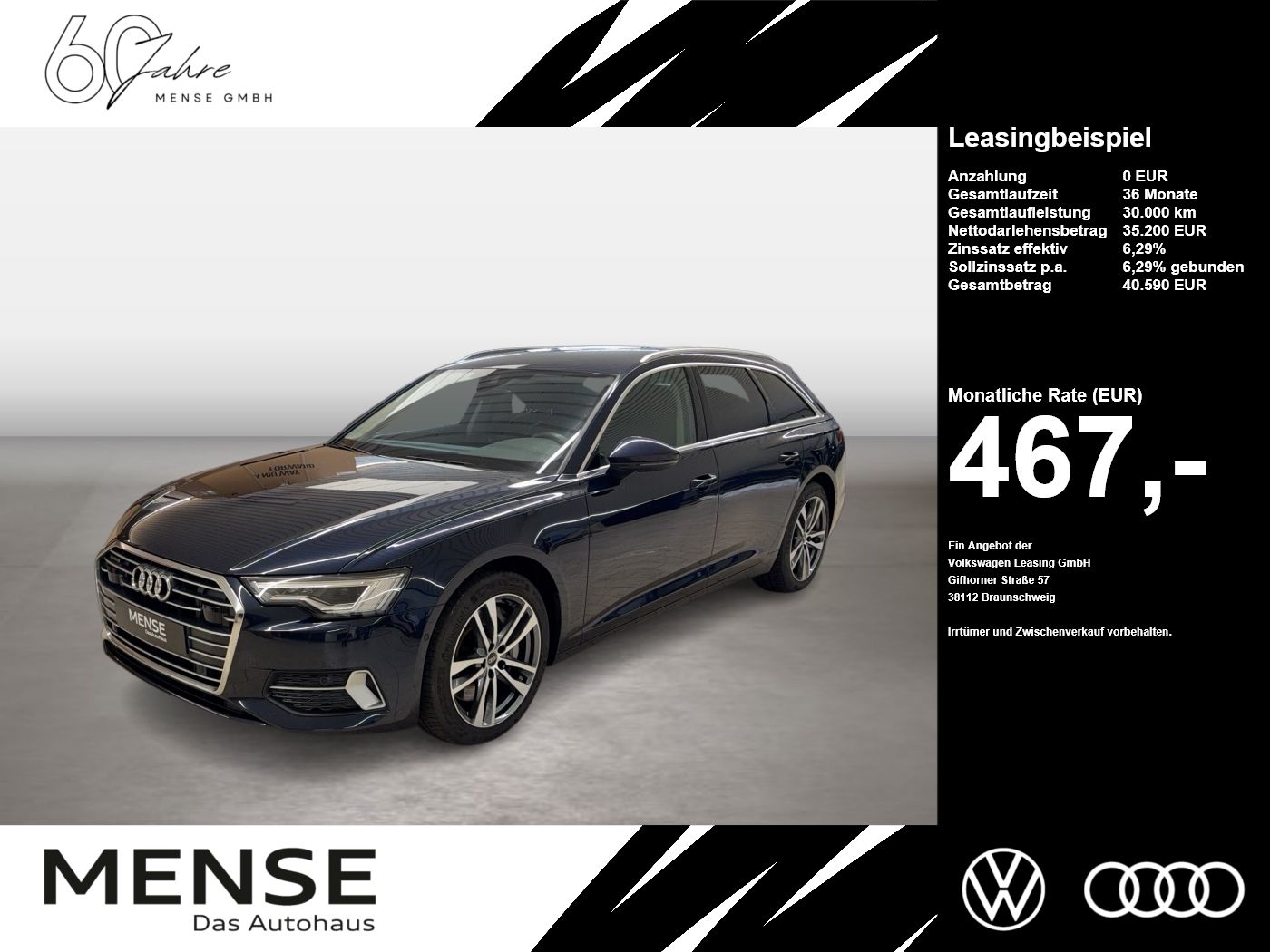 Audi A6 Avant 50 TFSIe quattro S-tronic Sport Matrix
