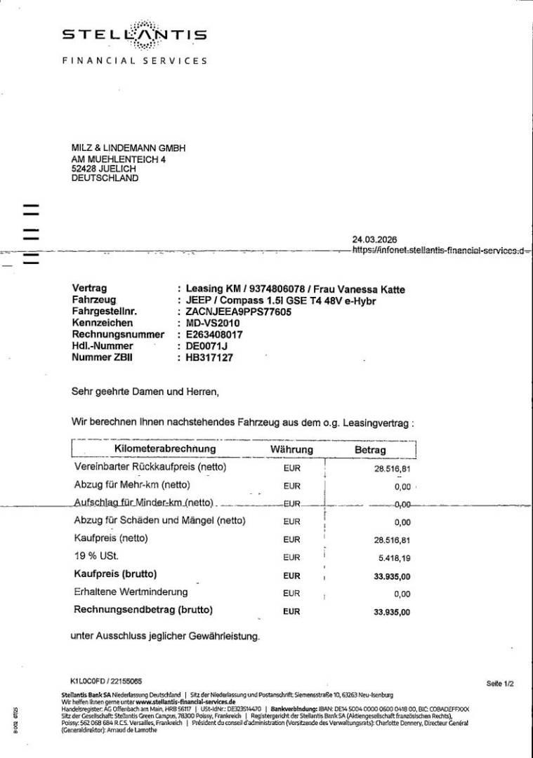 Jeep COMPASS e-Hybrid MY23 S 1.5l T4 48V e-Hybrid FWD