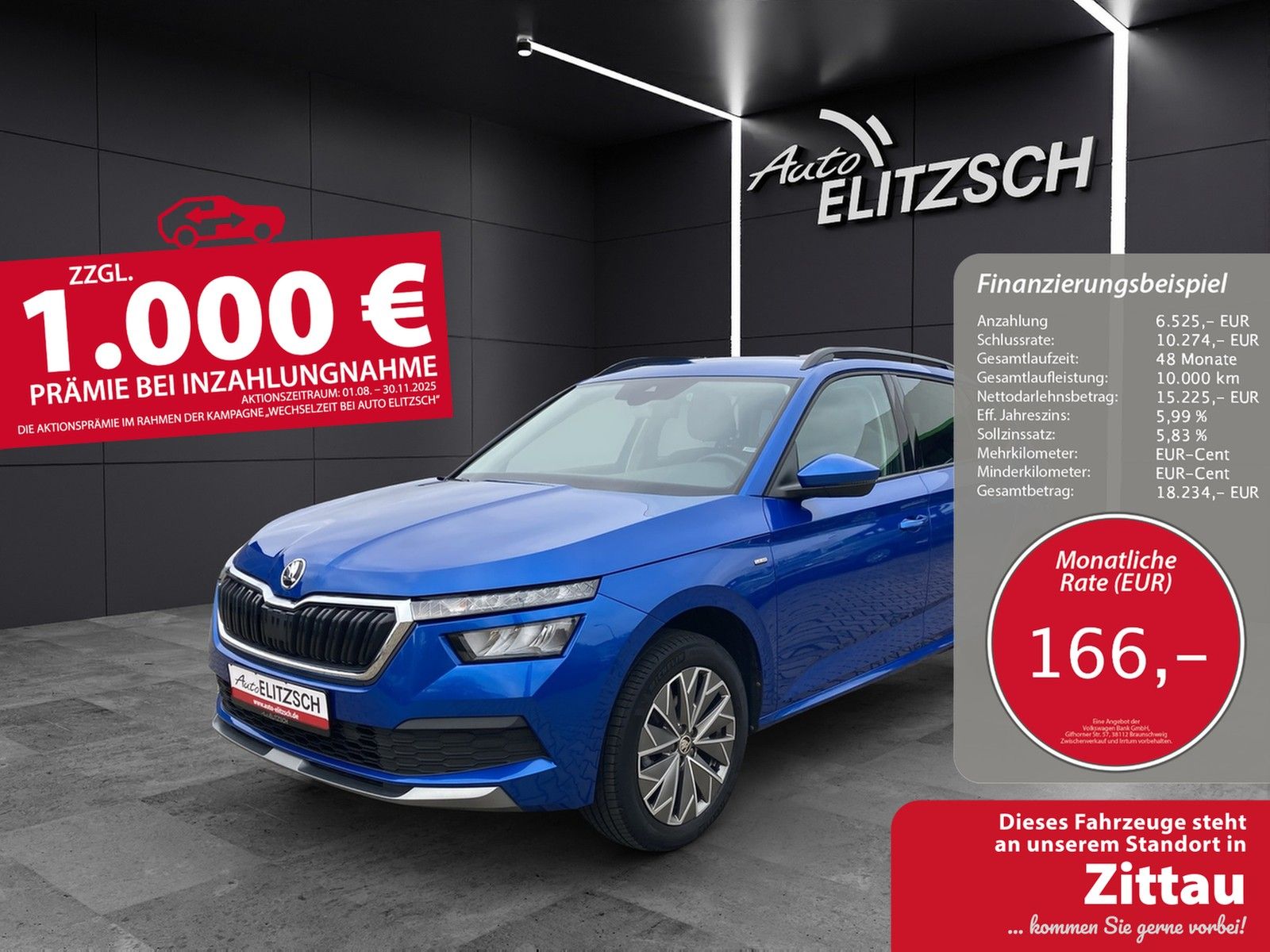 Fahrzeugabbildung SKODA Kamiq TSI Clever LED AHK Navi GRA RFK SH