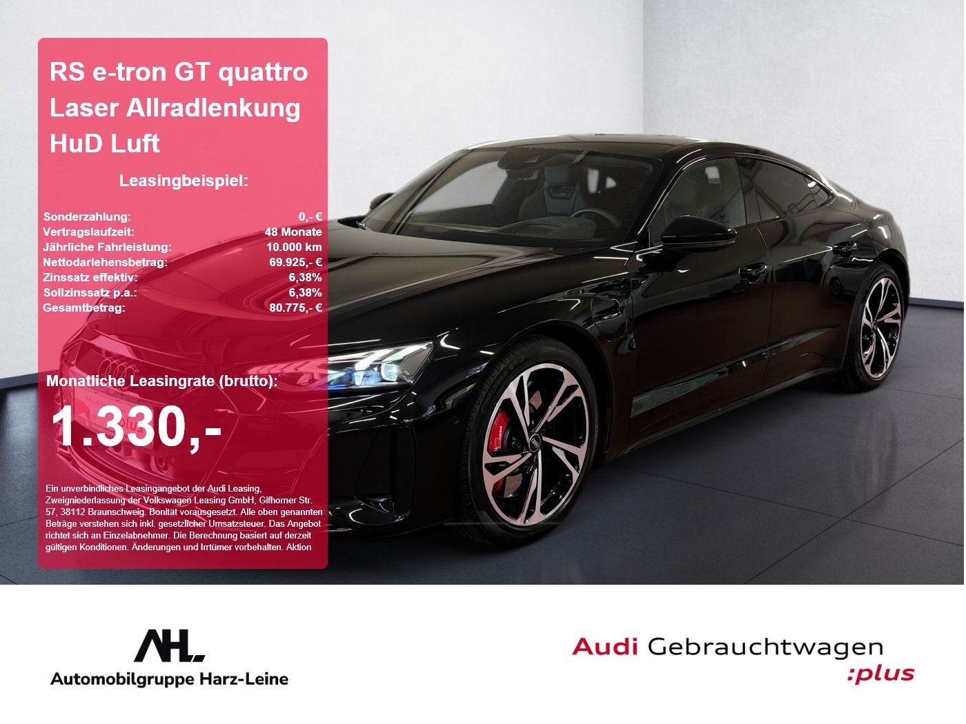 Audi RS e-tron GT quattro Laser Allradlenkung HuD Luf