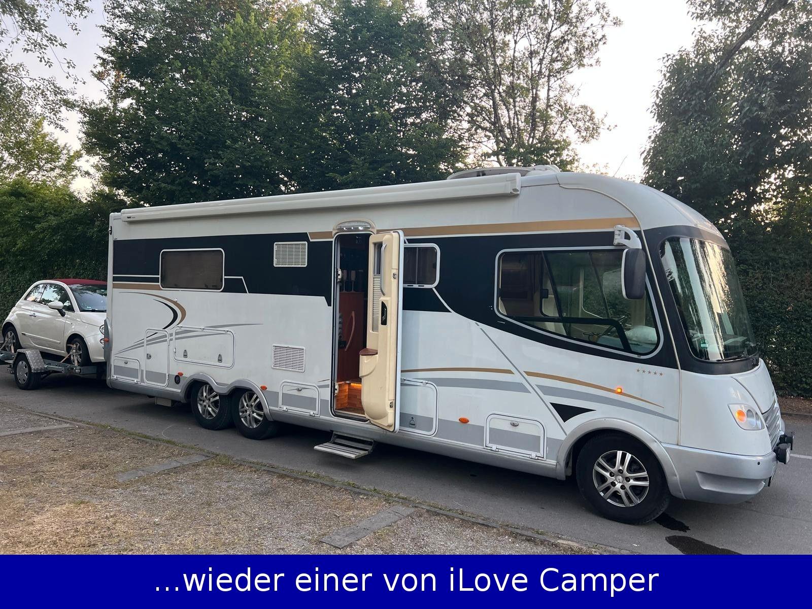 Frankia I840 Luxury Class+Fiat 500+Anhänger dazu!