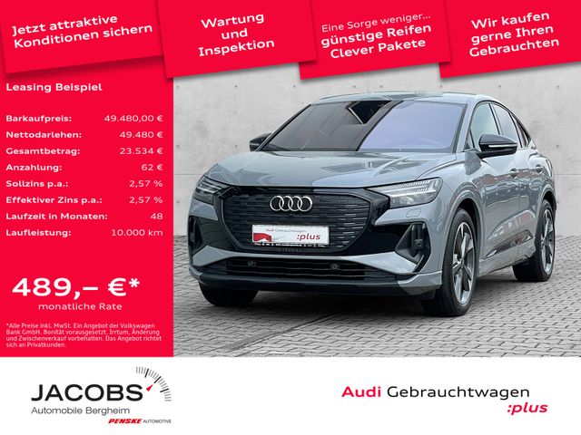 Audi Q4 e-tron Sportback 45 AHK/Matrix/Blackp. S line