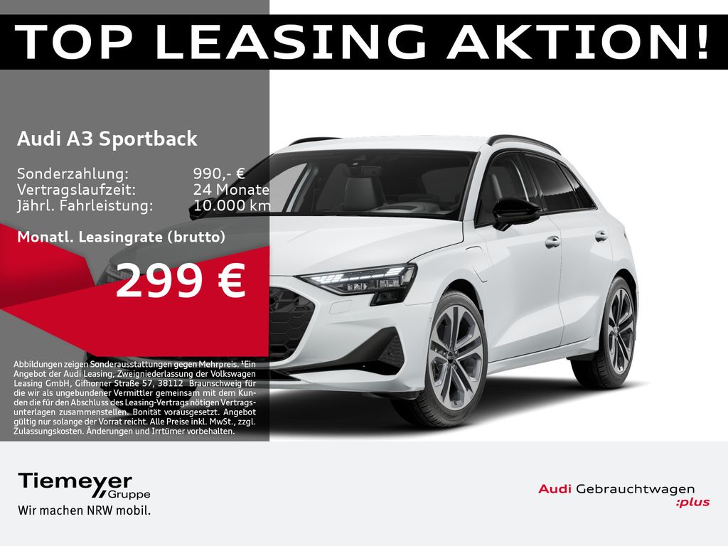 Audi A3 Sportback 40 TFSIe S LINE SONOS AHK HuD ASSIS