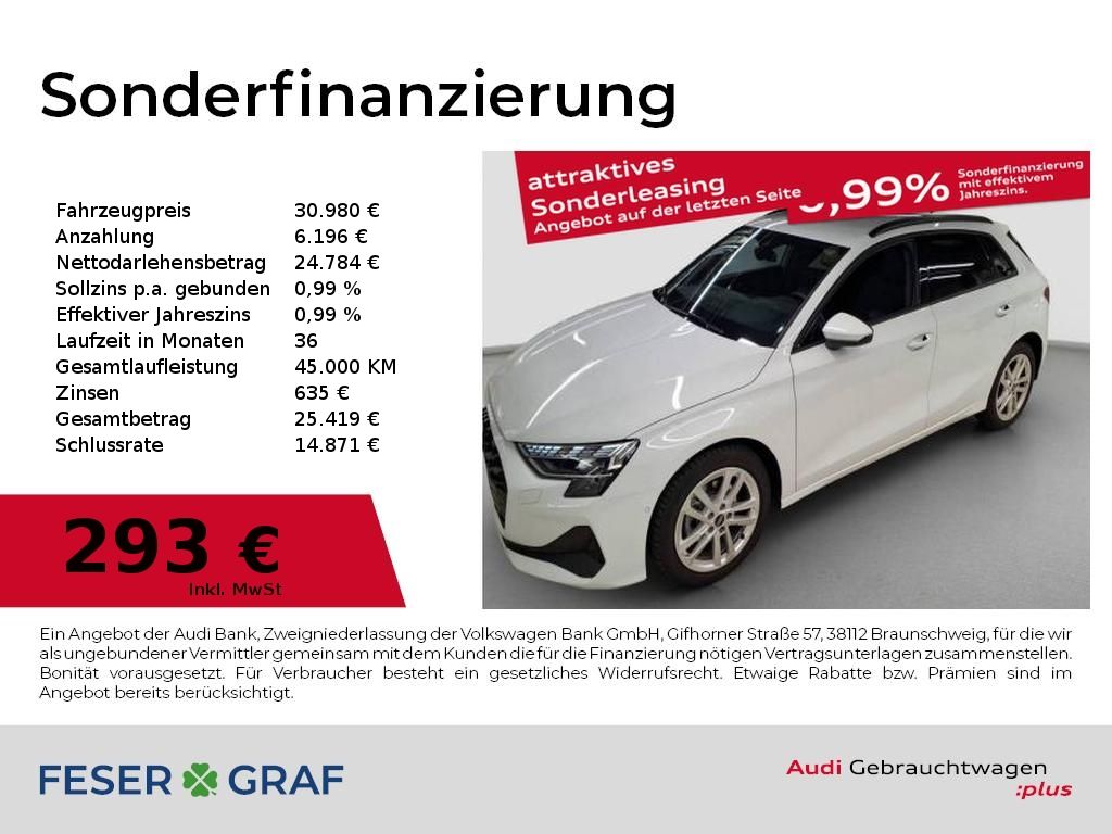 Audi A3 Sportback 35 TDI S tronic RFK AHK NAV