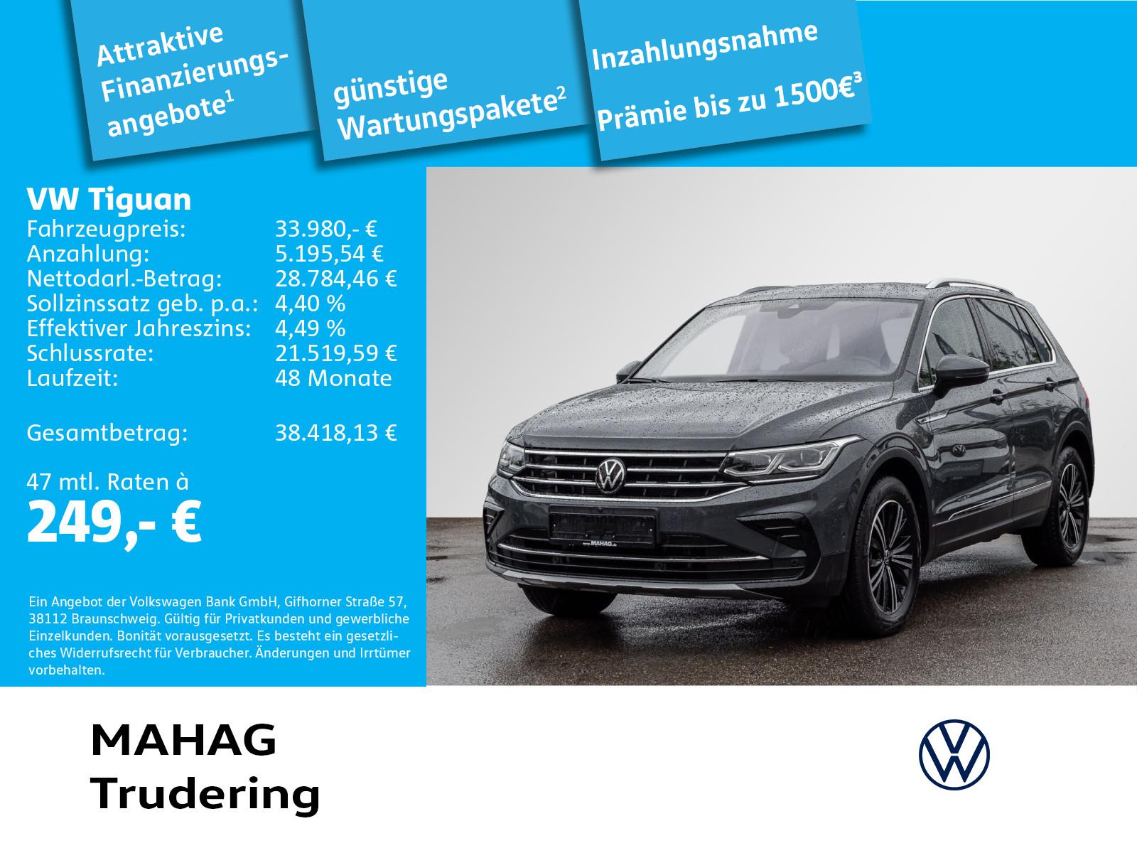 Volkswagen Tiguan Elegance 4 MOT 2.0 TDI AHK IQ.Light IQ.Dr
