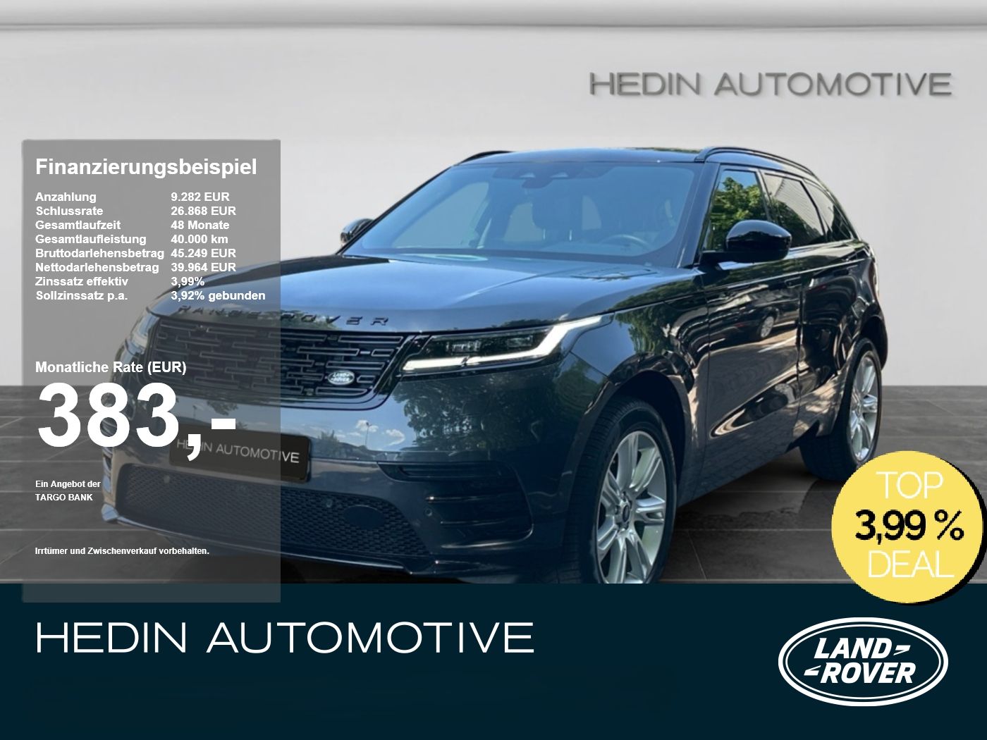 Land Rover Range Rover Velar P250 R-Dynamic SE PANO|KAM|ACC