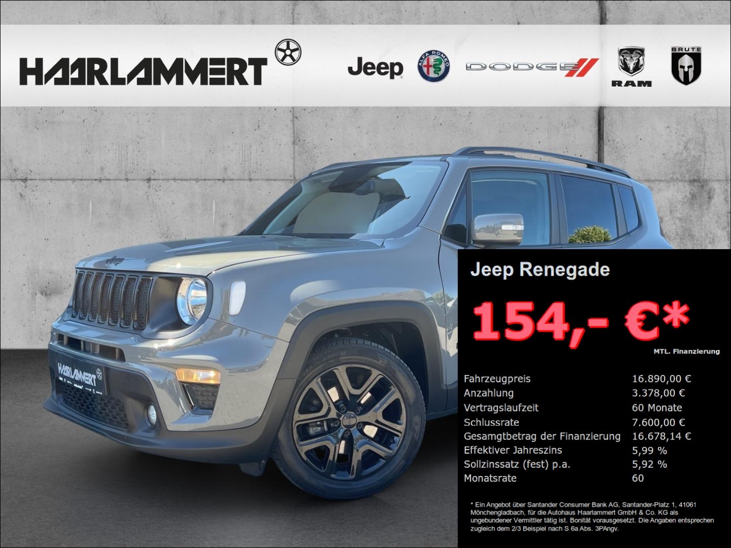 Jeep Renegade Limited ACC+KAMERA+CARPLAY+SHZ