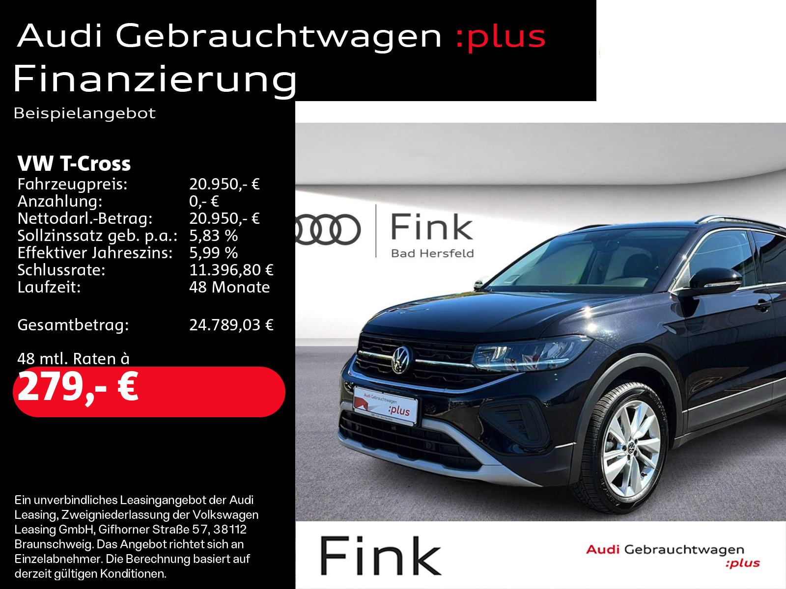 Volkswagen T-Cross Life 1.0 TSI LED Navi Kamera