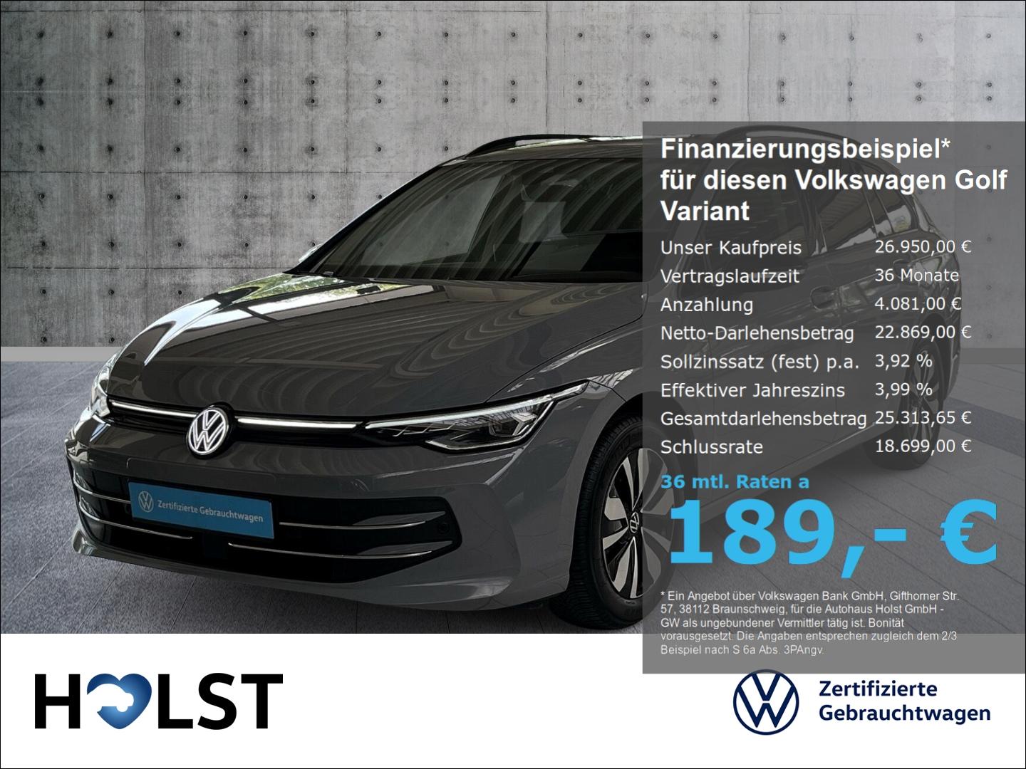 Volkswagen Golf Variant VIII 1.5TSI GOAL AHK RüFaKa GJR LED