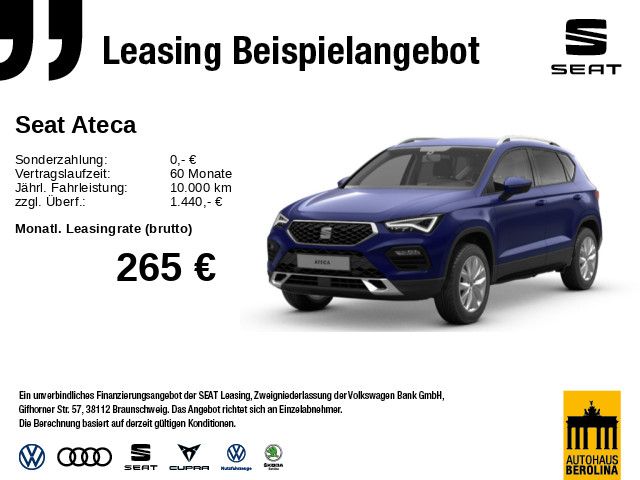 Vorschaubild: SEAT Ateca Road Edition 1.5 TSI DSG *Nav*SHZ*LED*PDC* (Fahrzeug-Nr. A4WJW9UYDH)