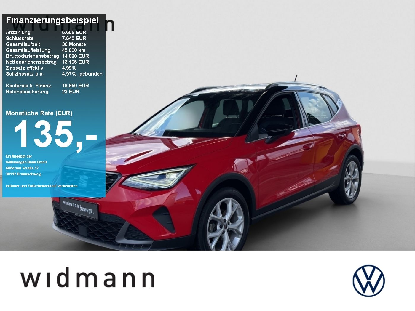 SEAT Arona FR 1.0 TSI 110 PS NAVI GRA LED