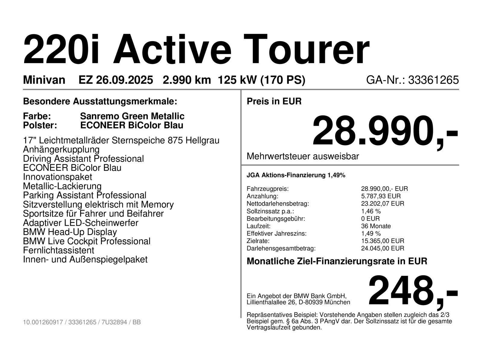 BMW 220 Active Tourer - Bild 4