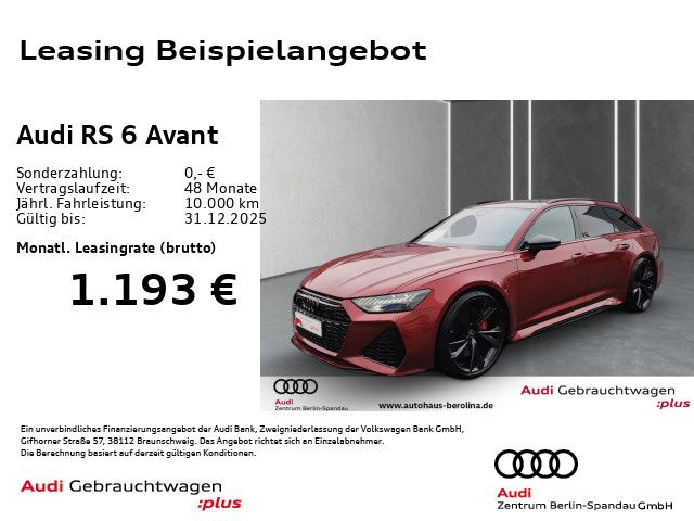 Audi RS6 Avant *PANO*StdHz*HD-MATRIX*HuD*B&O*RS-AGA*