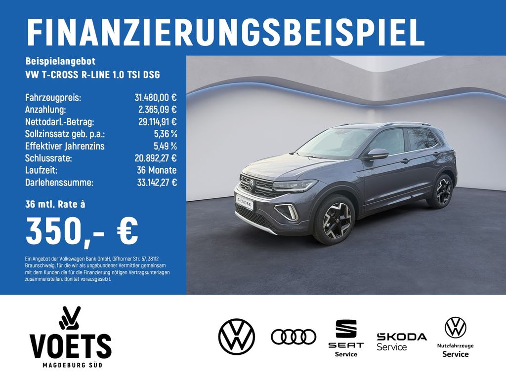 T-CROSS R-LINE 1.0 TSI DSG IQ-LIGHT+AHK+KAM+ACC