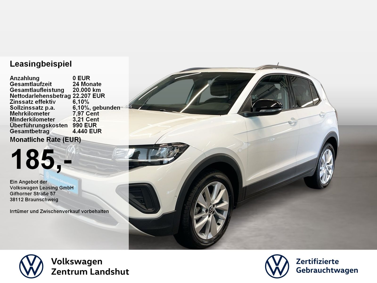 Volkswagen T-Cross 1.0 TSI DSG Life Goal 2xKlima ACC AHK
