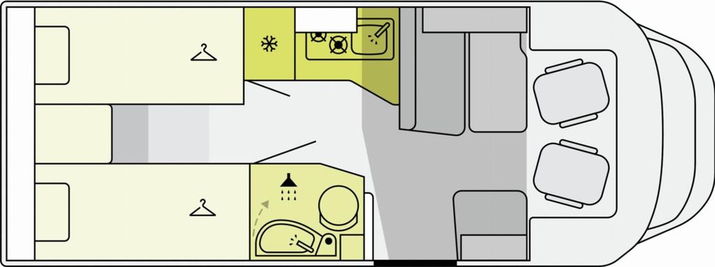 ETRUSCO T-Modell Base 6.9 SB Komfort Paket + Isoliert