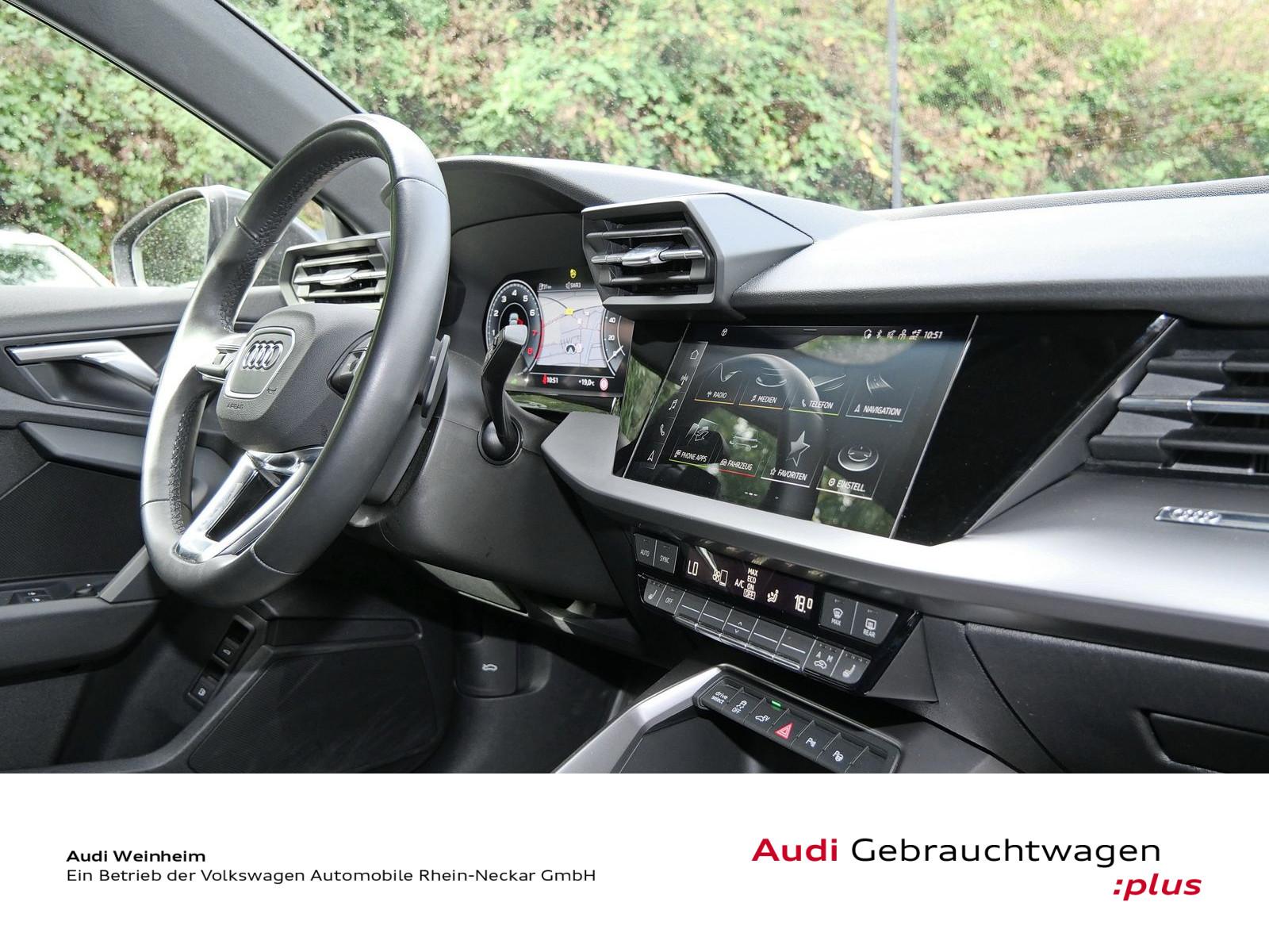 Audi A3 45 TFSI Black Paket S-Line Head Up LED S-tron, миниатюра 10