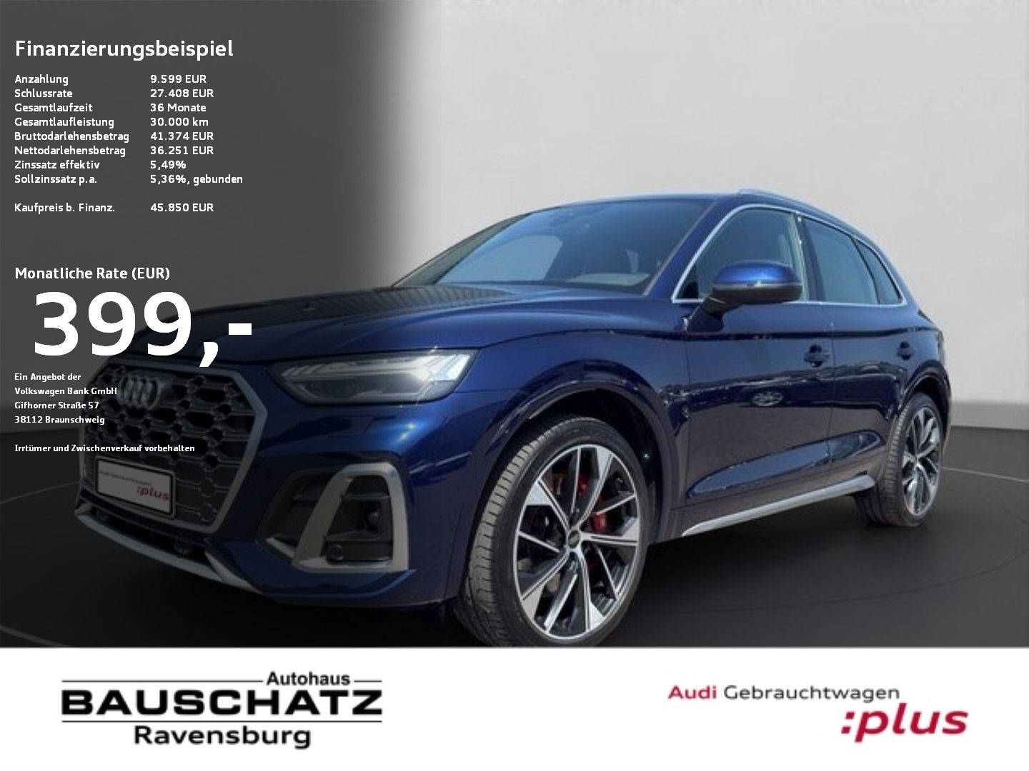 AUDI SQ5 3.0 TDI quattro S tronic MATRIX*AHK*B&amp;O*ACC