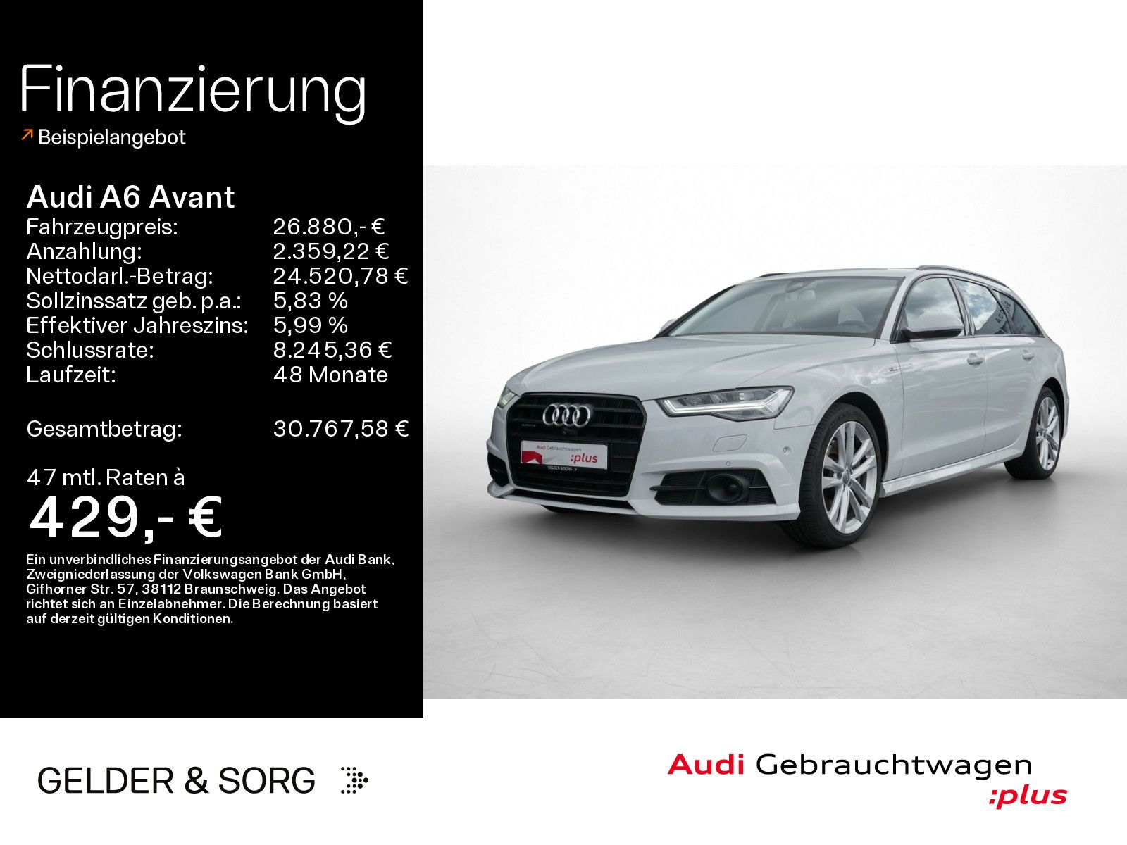 Audi A6 Avant 2.0 TFSI quattro S line