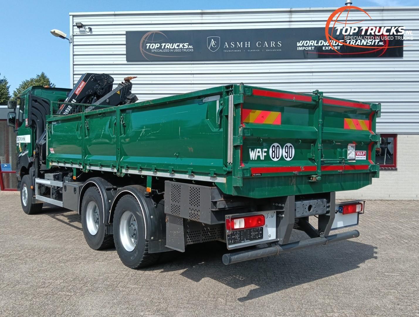 Renault K 460 6x6 -HIAB 18TM Kran, Kran, Kran, Grue -Bla