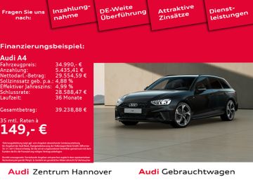 Audi Leasingangebot: Audi A4 Avant 40 TFSI S line Matrix LED Pano Navi vir