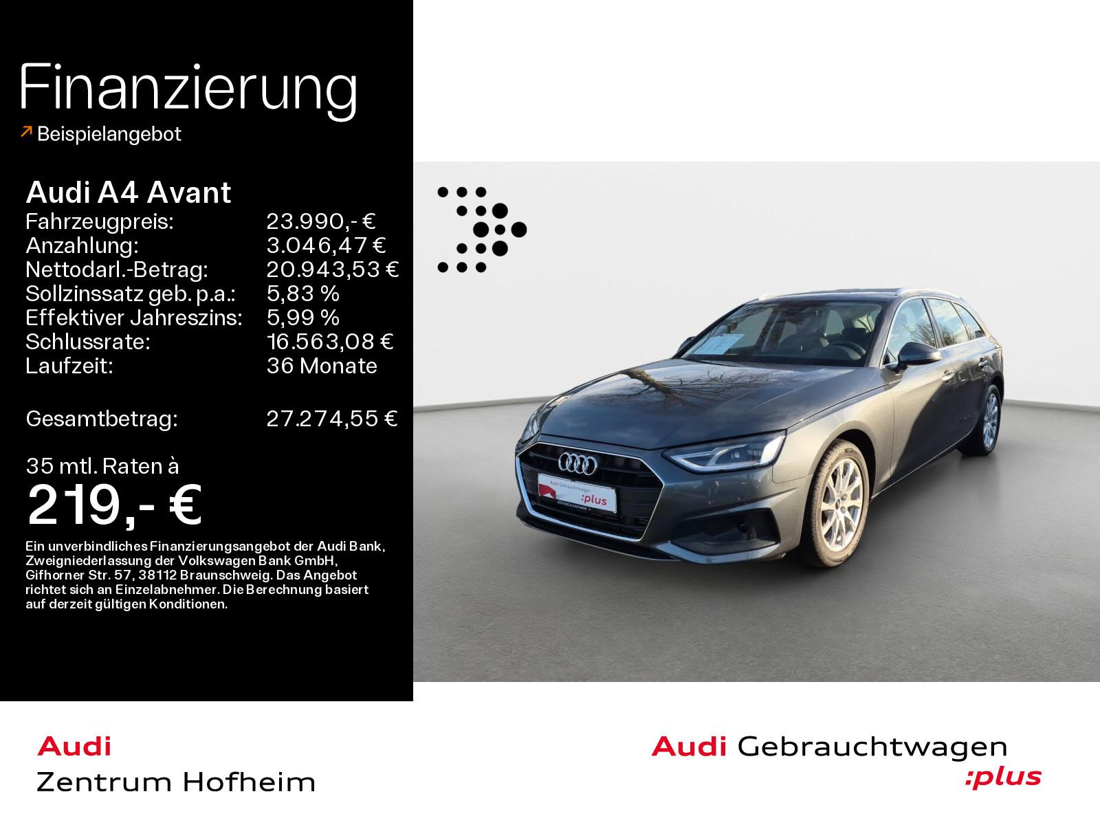 Audi A4 Avant 40 TFSI S tro*Pano*LED*Navi+*Sportsitze