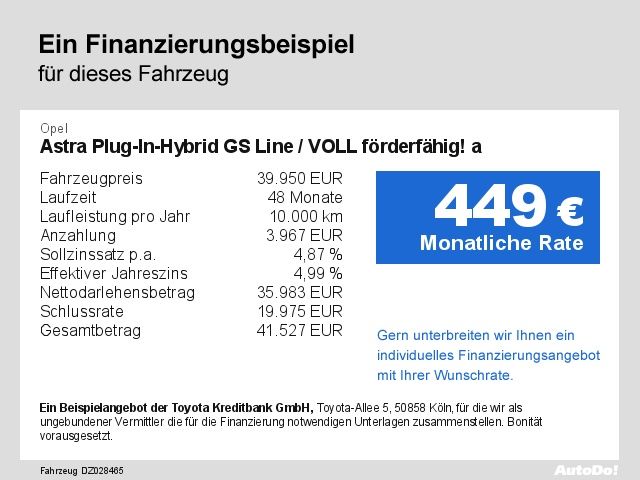 Fahrzeugabbildung Opel Astra Plug-In-Hybrid GS Line / VOLL
