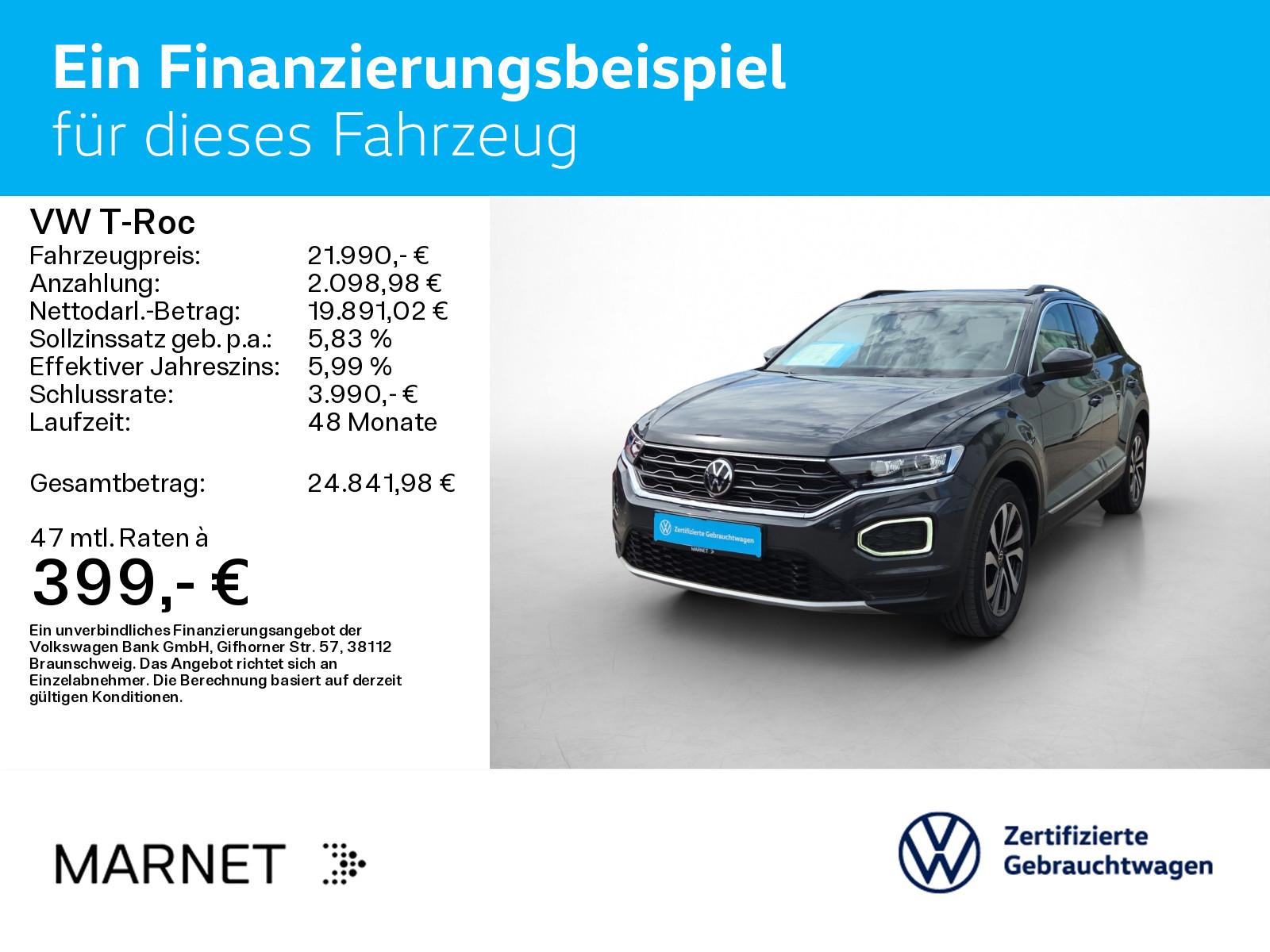 Volkswagen T-Roc 2.0 TDI Active DSG *Pano*LED*Kamera*SHZ*Ap, миниатюра 2