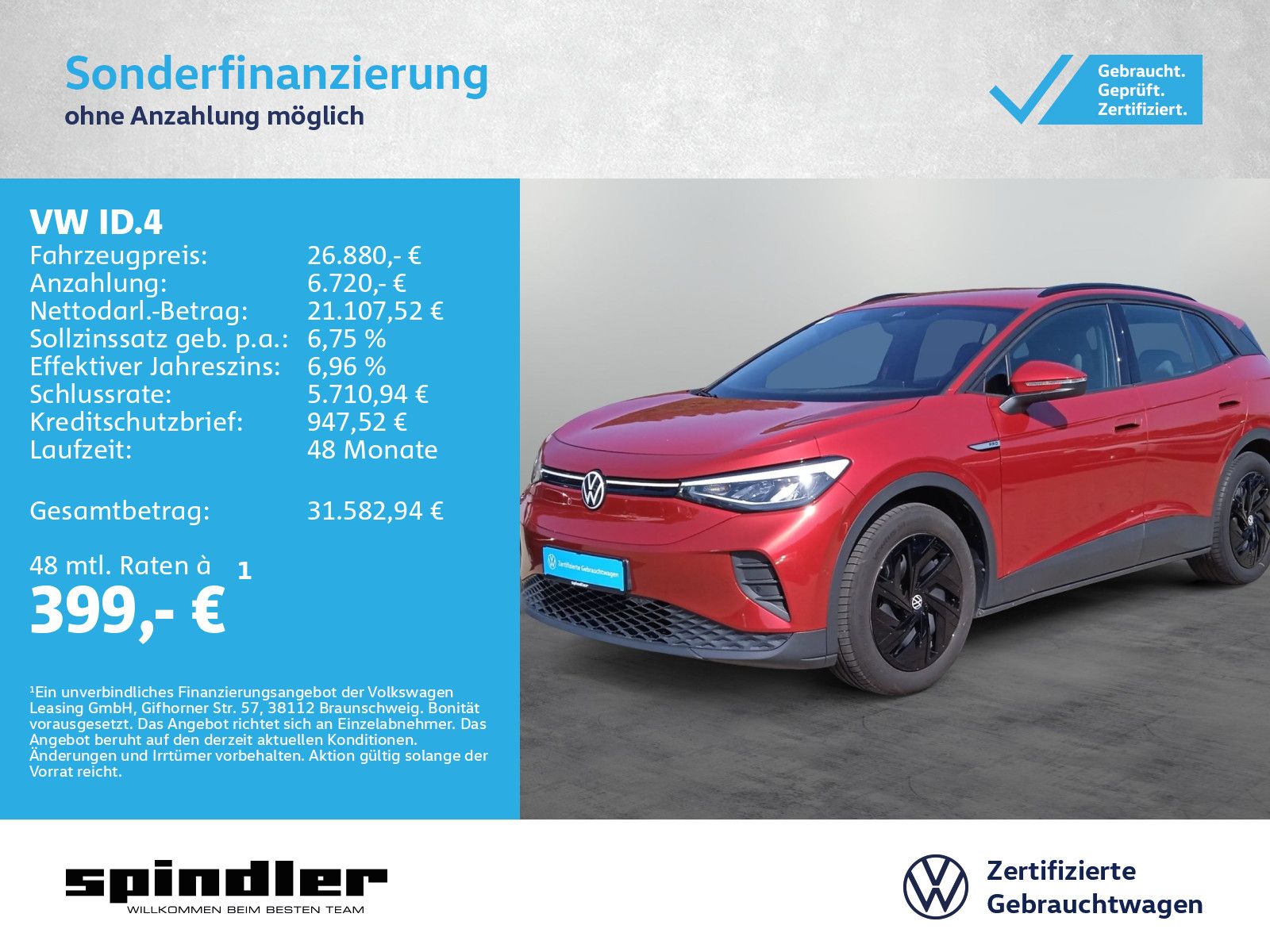 VW ID.4 ProPerformance/ CarPlay, Navi, LED, WP, SHZ