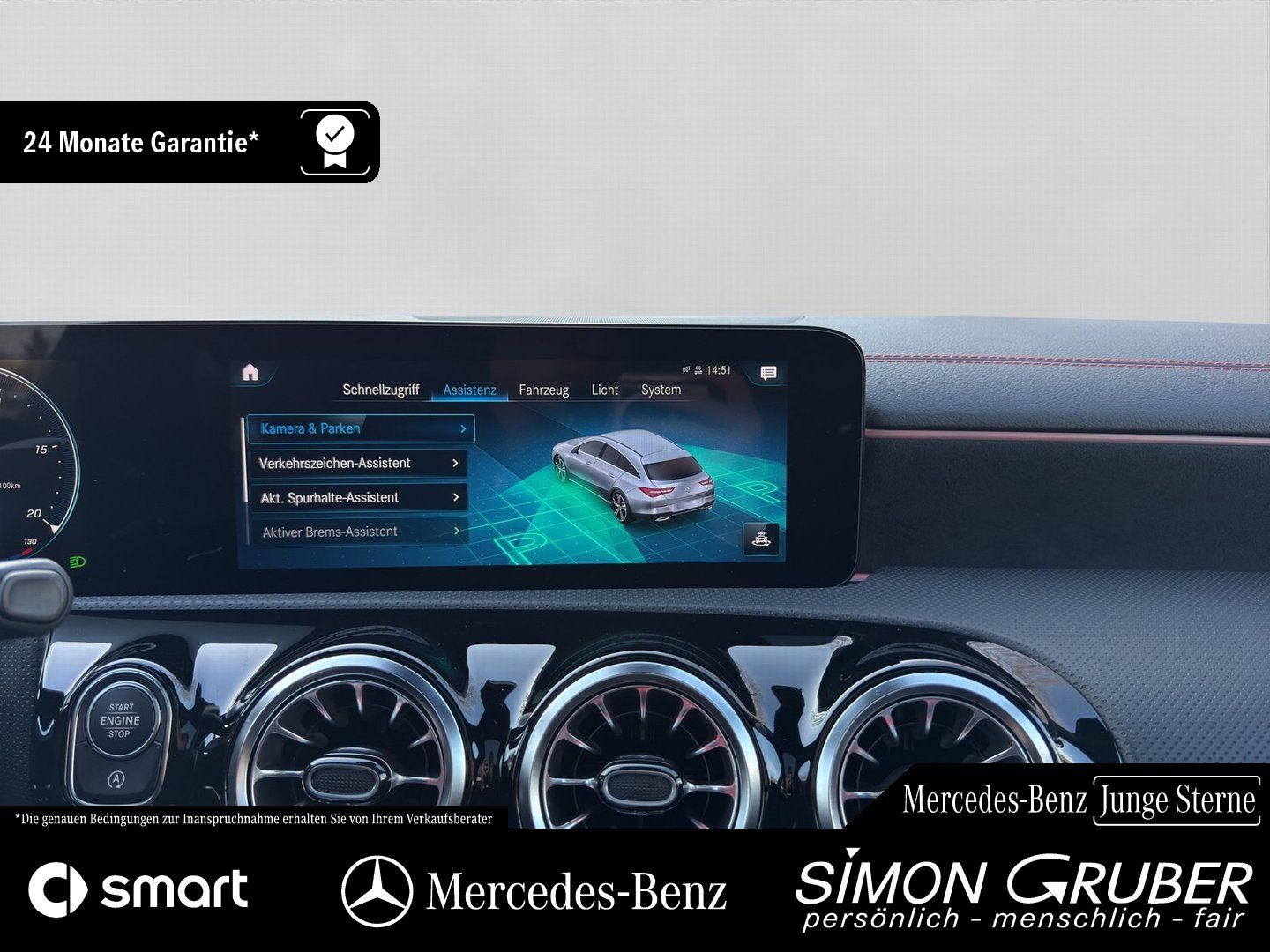 Fahrzeugabbildung Mercedes-Benz CLA 250 SB AMG Night Panorama AHK Kamera LED