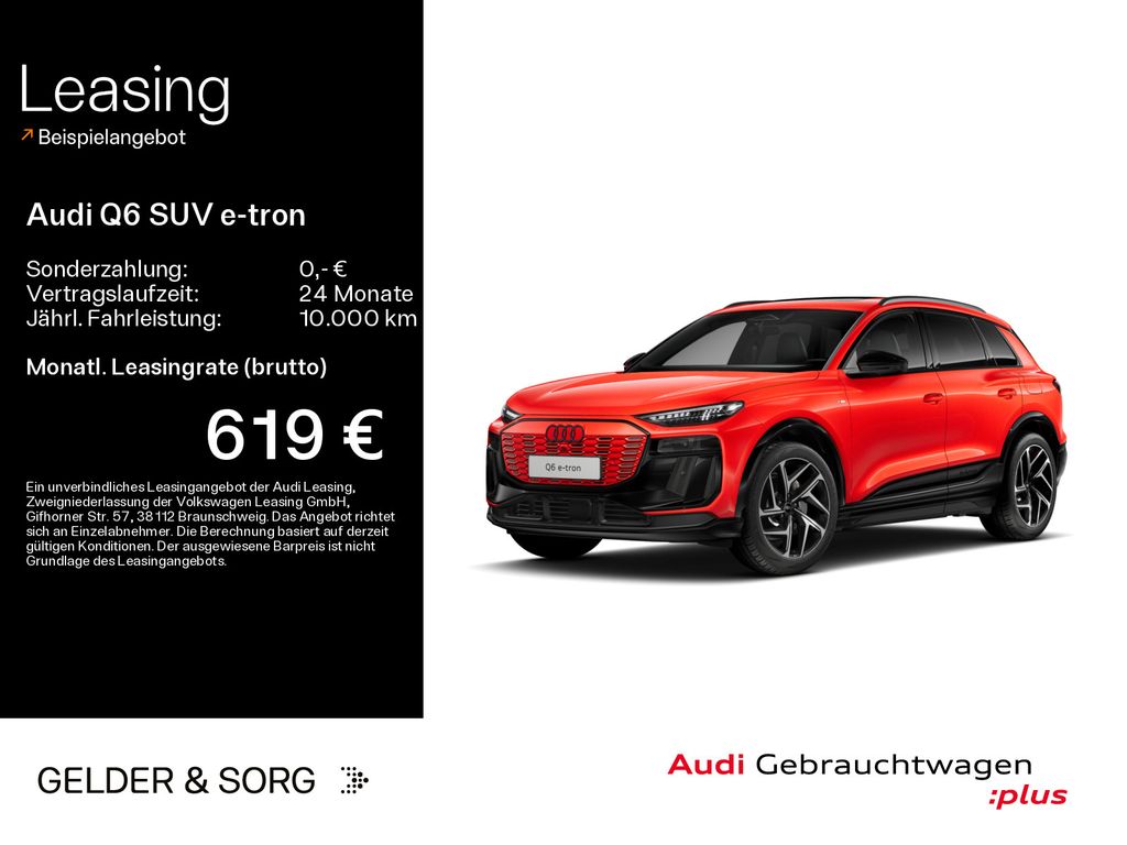 Audi Q6 SUV e-tron qu.S line 285 kW 550km/WLTP*Air*