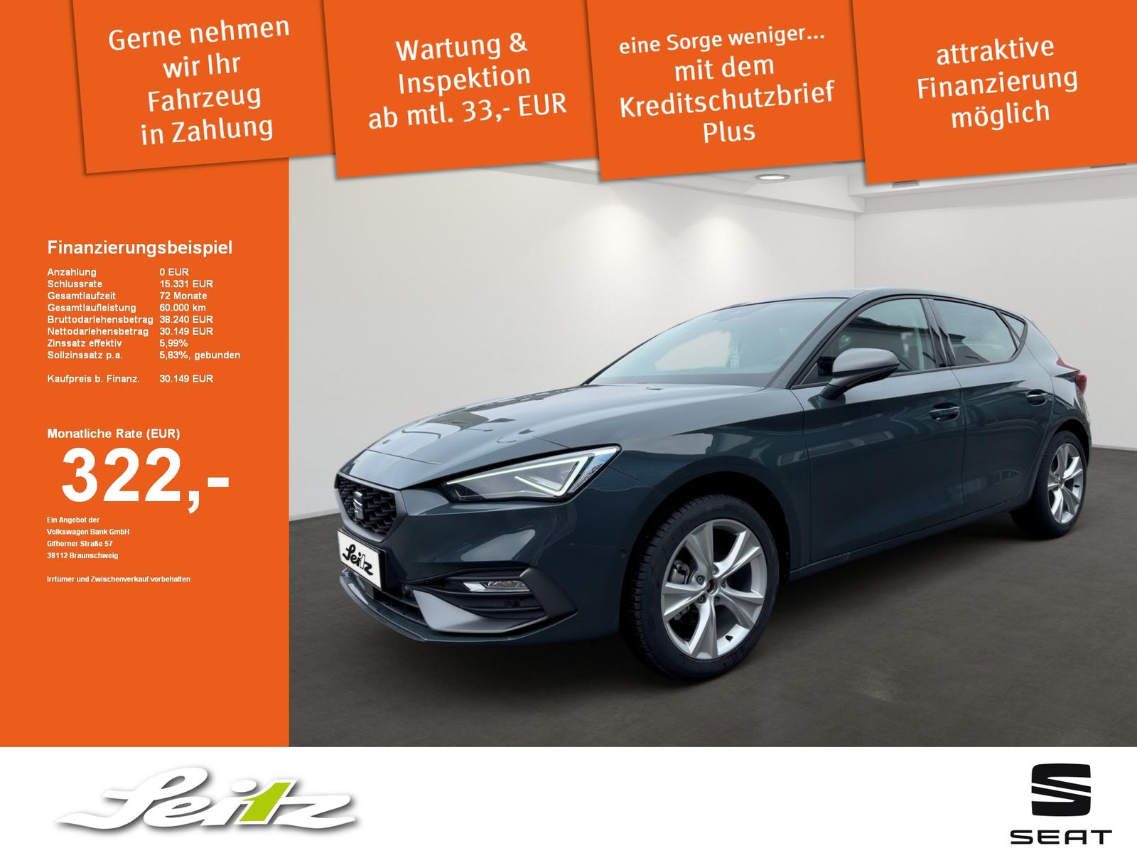 Seat Leon 1.5 eTSI FR *PANO*KAMERA*MATRIX*SITZH*
