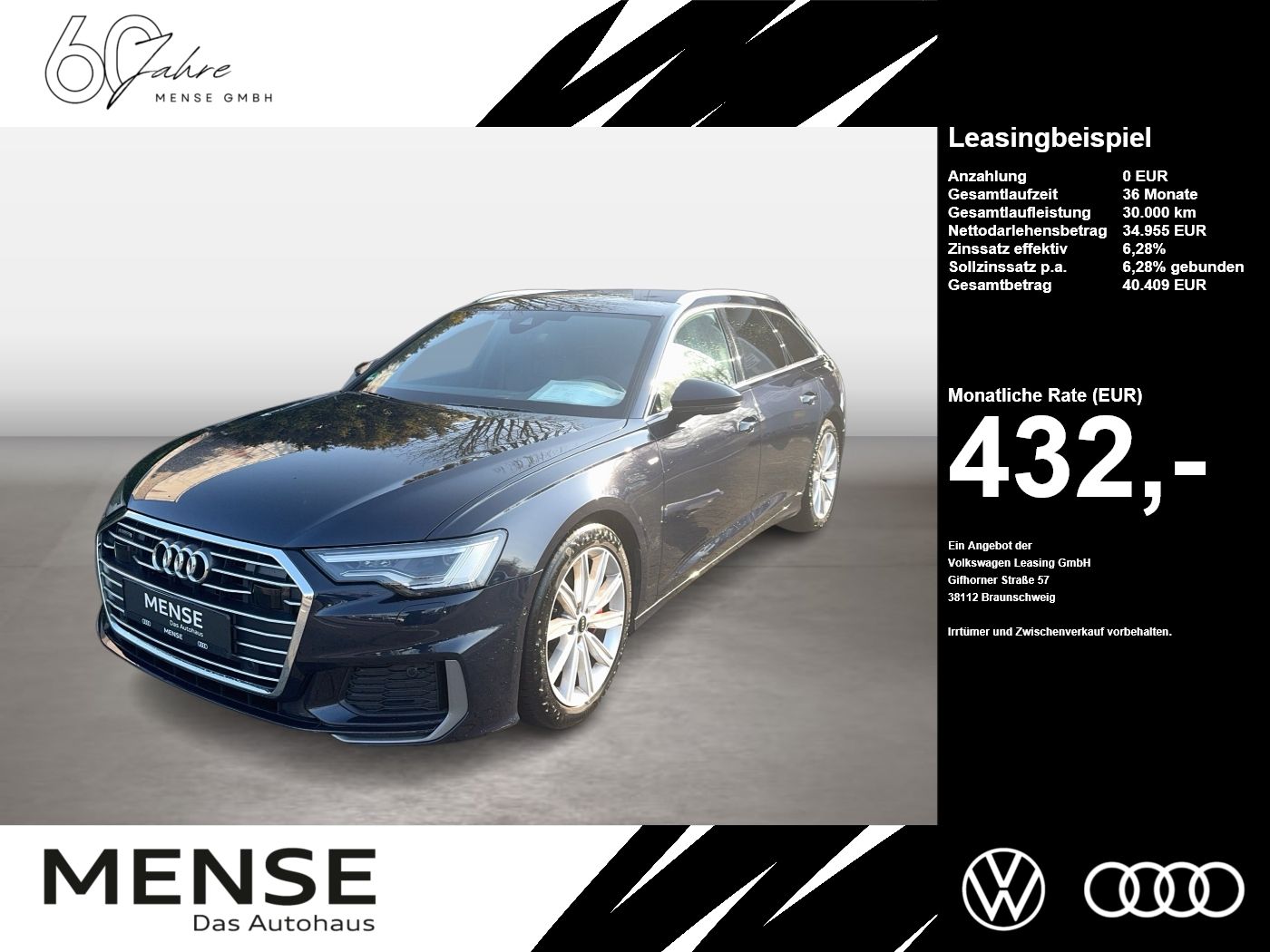 Audi A6 Avant 55 TFSIe quattro S tronic S line Matrix