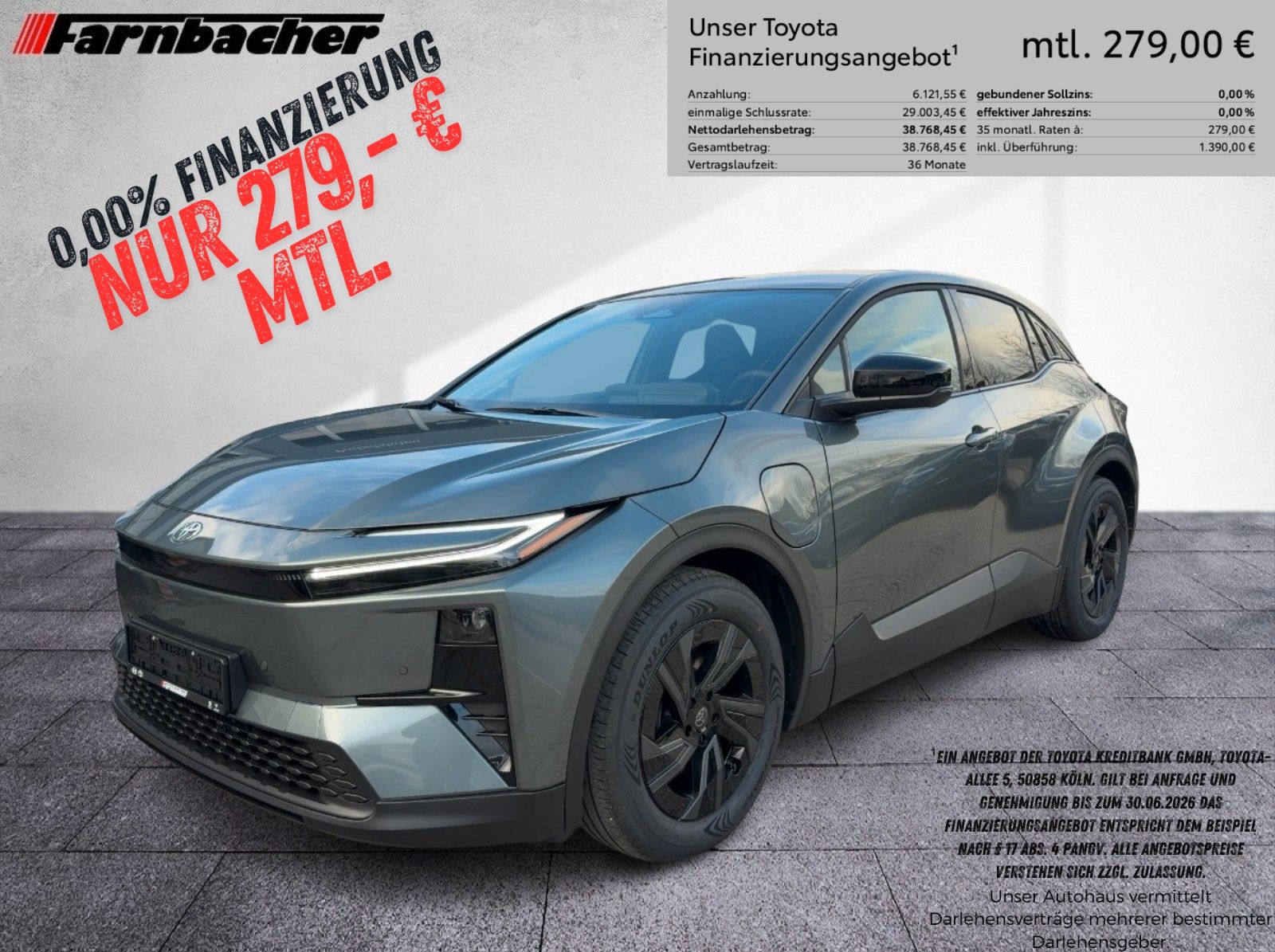 Fahrzeugabbildung Toyota C-HR+ 77kWh Teamplayer *0,00% Fin. bis 30.06.*