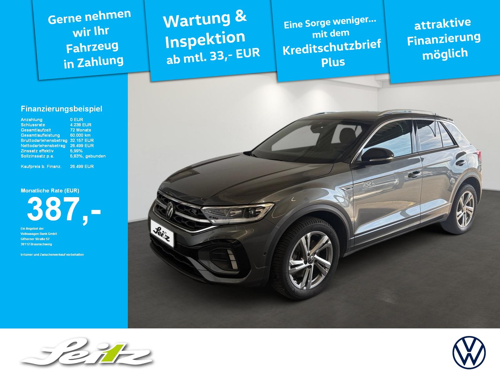 Volkswagen T-Roc 2.0 TDI R-Line *AHK*KAMERA*NAVI*LED*
