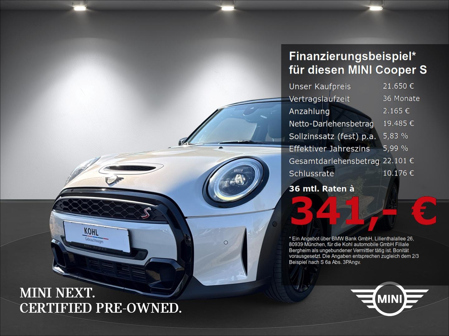 MINI Cooper S Classic Trim Panoramadach Harman Kardon