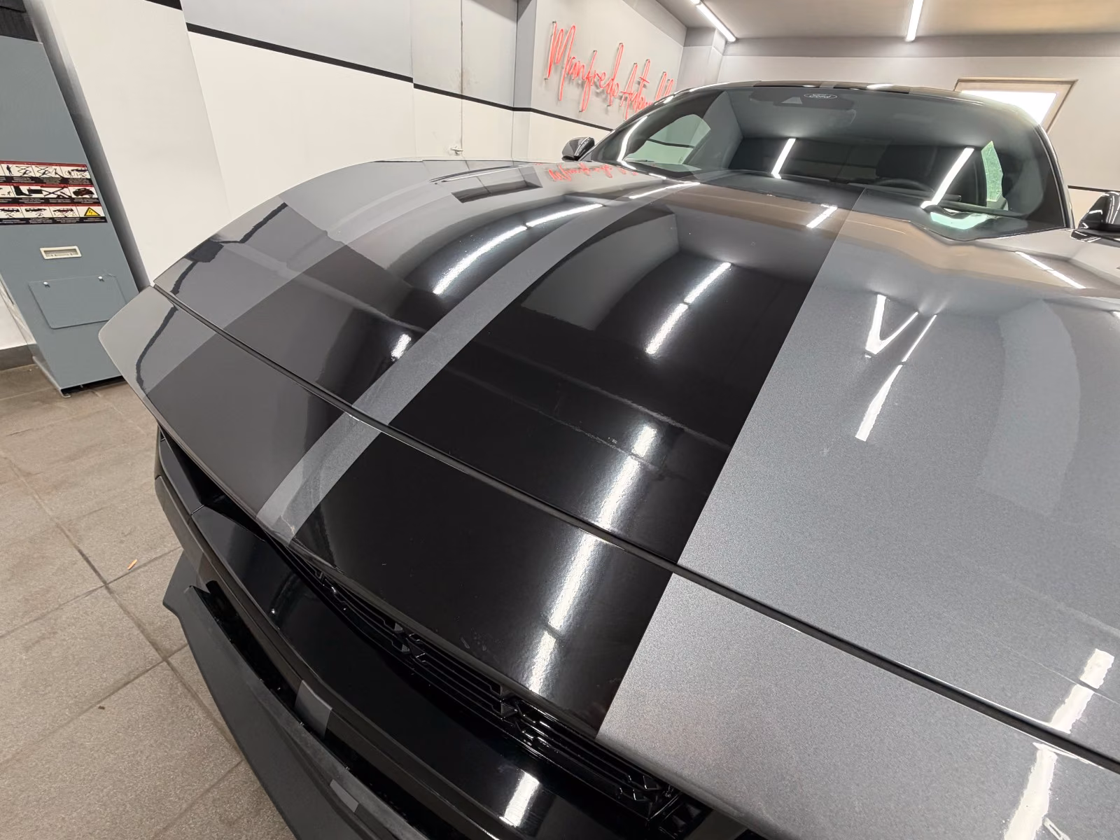 Ford Mustang Eco 2.3 Carbonized Grey/Duplex AGA/Perfo, миниатюра 4
