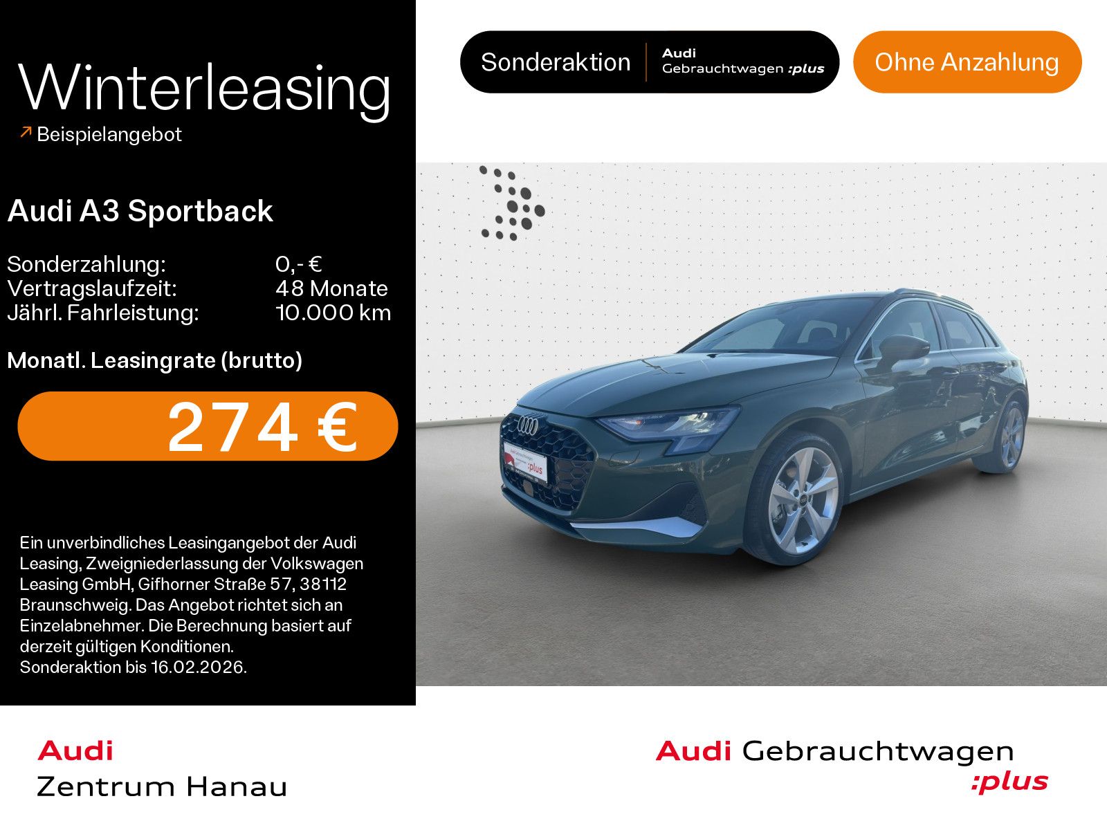 Audi A3 Sportback 30 TFSI advanced*NAVI-PLUS*KAMERA*H