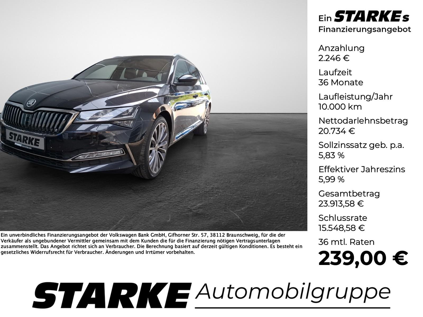 Skoda Superb Combi 2.0 TSI DSG L&K  Panodach AHK Navi 