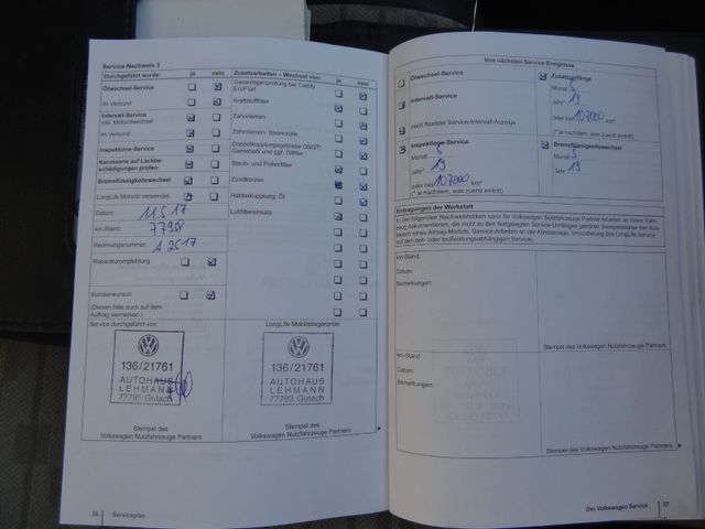 Fahrzeugabbildung Volkswagen Caddy Maxi/Kasten/Klima/AHK/1.Hd/FlügelTüren/