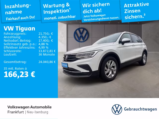 Volkswagen Tiguan 1.5 TSI United Navi Spurhalteassistent Sp