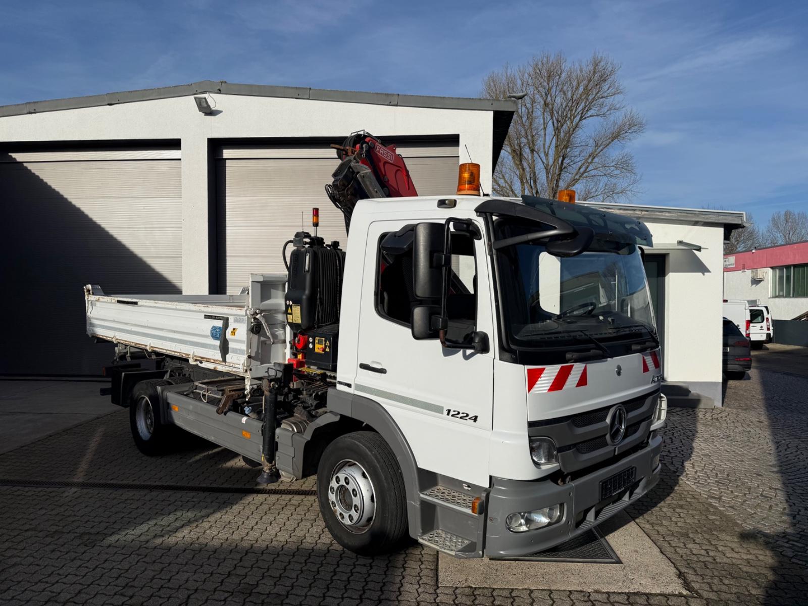 Mercedes-Benz Atego 1224 Kipper Kran Fassi 120 Funk