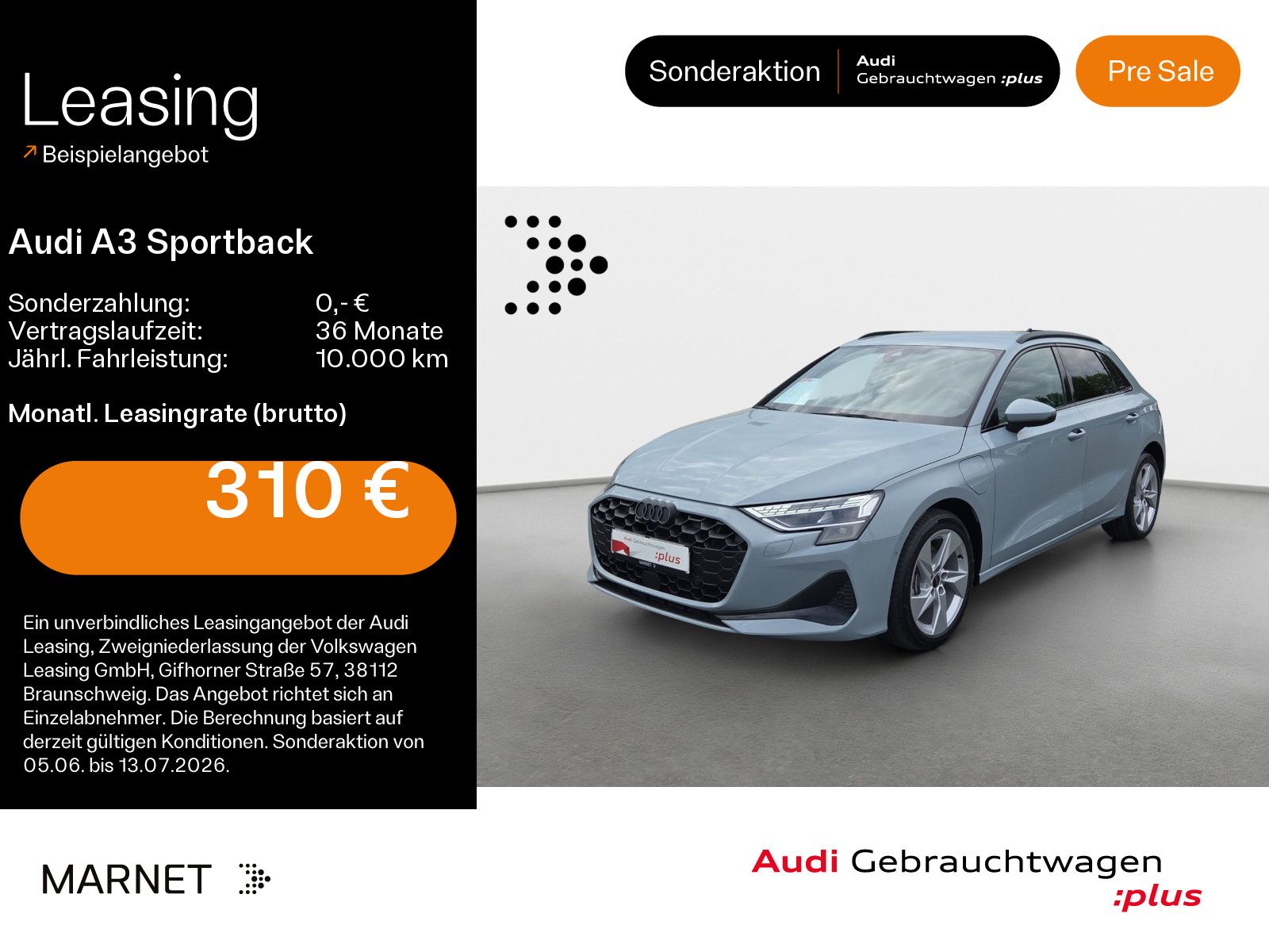 Audi A3 Sportback 40 TFSI e Advanced*Navi*LED*Alu*AHK