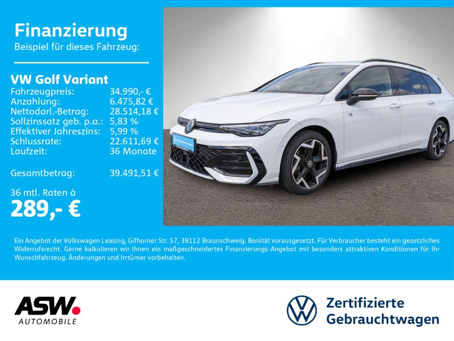 Volkswagen Golf Variant R-Line 2.0 TDI DSG LED 360° HUD AHK foto 1