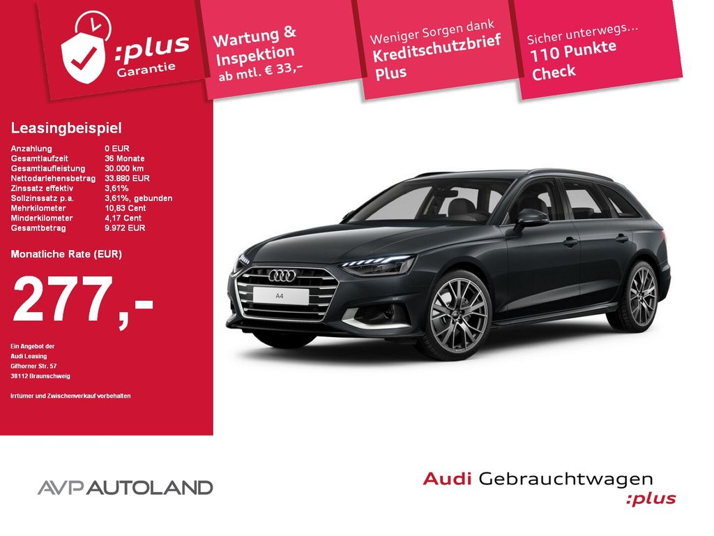 Audi A4 Avant 30 TDI S tronic advanced | AHK | LED |