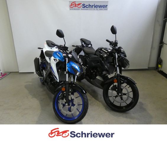 Suzuki GSX-S 125 Schwarz,Weißblau