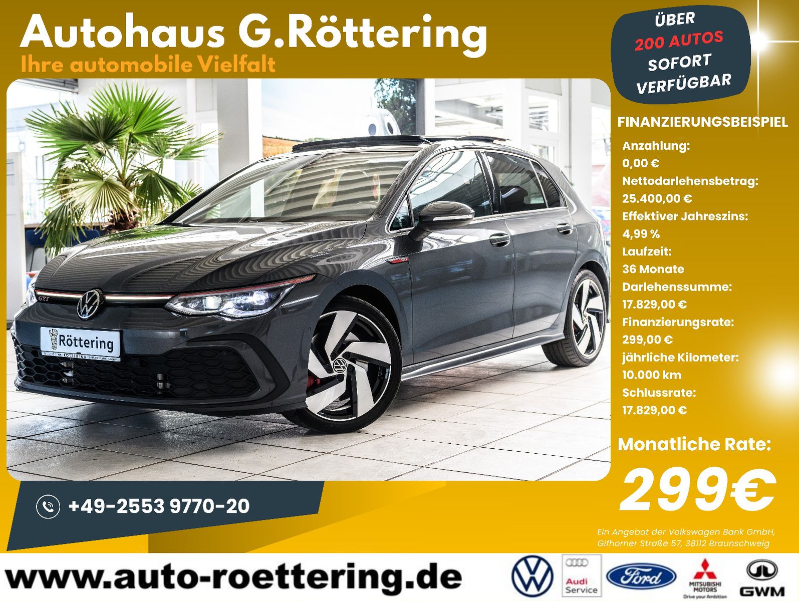 Fahrzeugabbildung Volkswagen Golf VIII GTI +Matrix +Panorama +LED +ACC