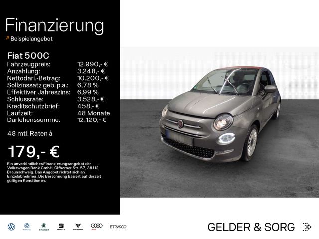 Fiat 500C Cabrio 1.2 8V PDC*DAB+*Navi*ALU*Klimaautom*