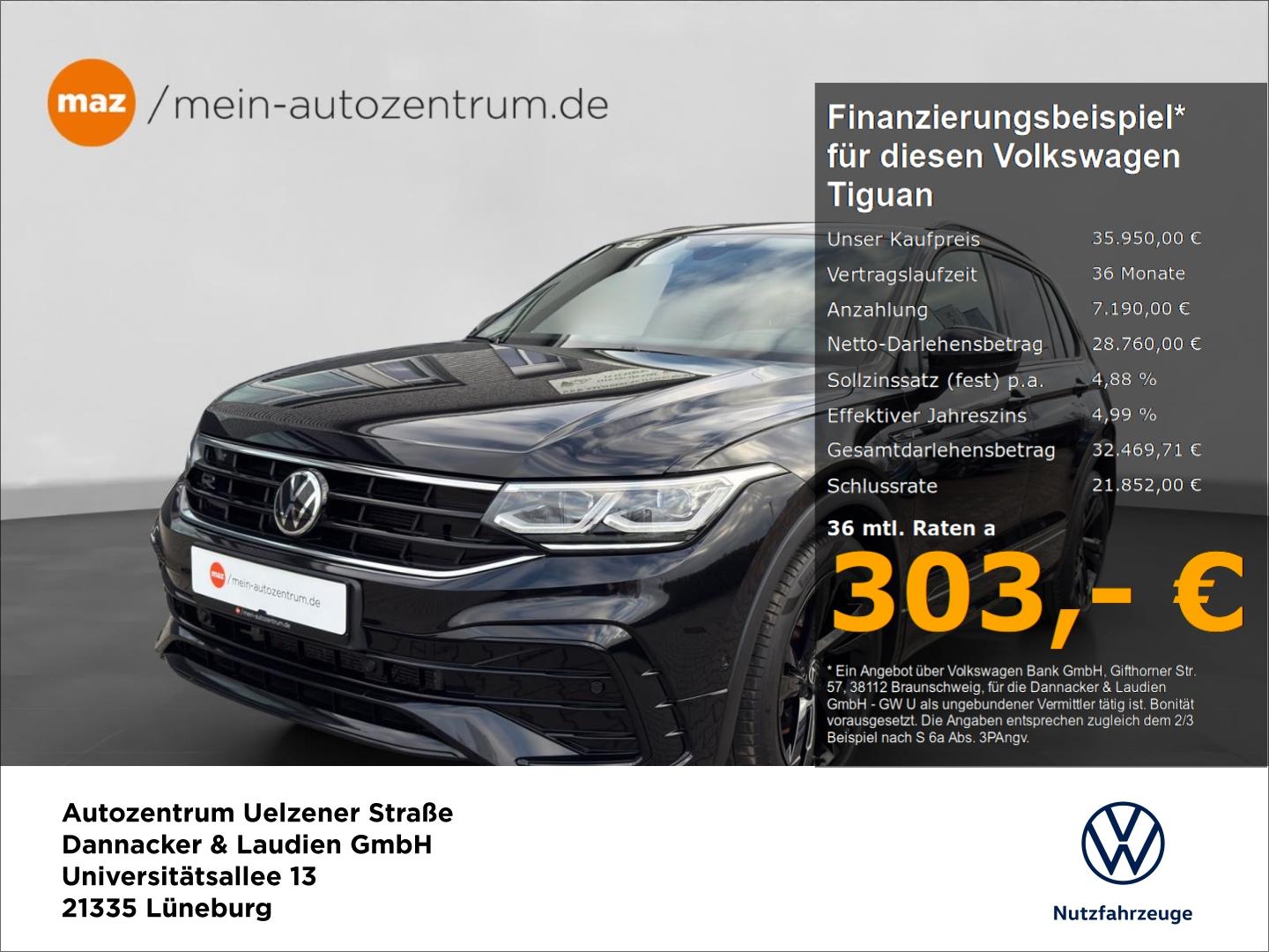 Volkswagen Tiguan 2.0 TDI 4Motion R-Line Black Style Alu Ma