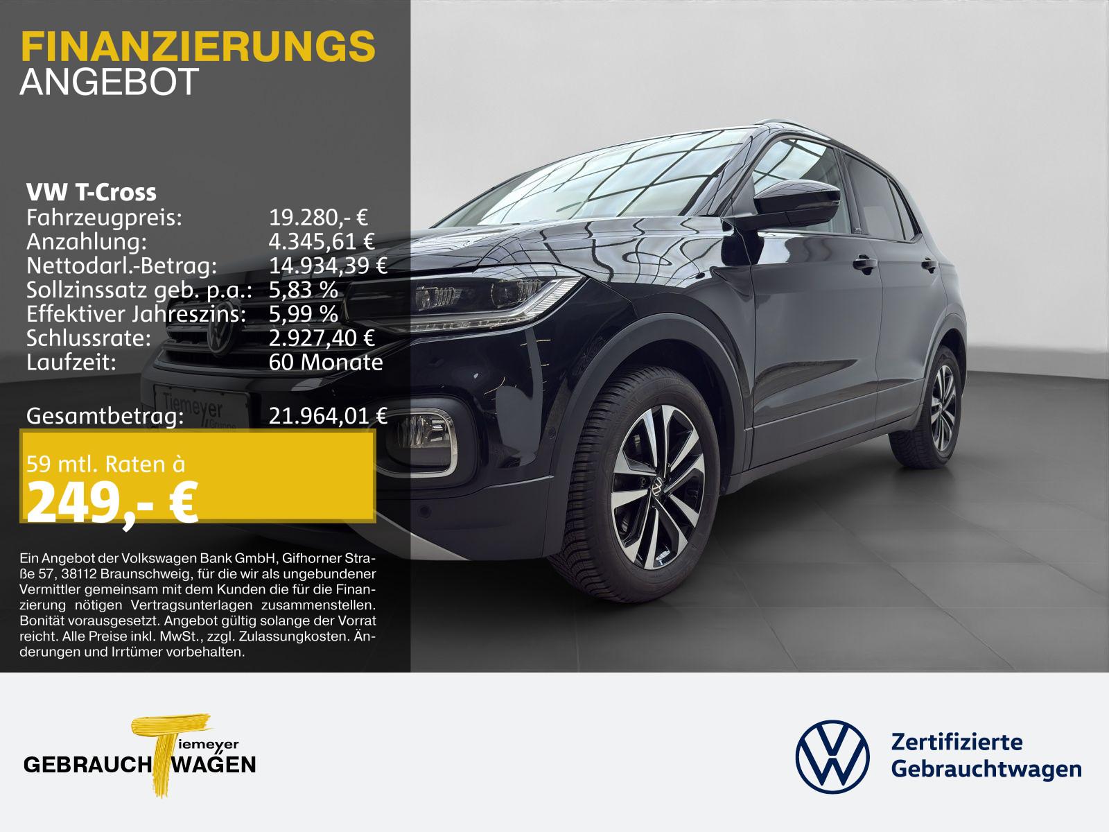 Volkswagen T-Cross 1.0 TSI DSG UNITED LED KAMERA PDC+ PRIVA